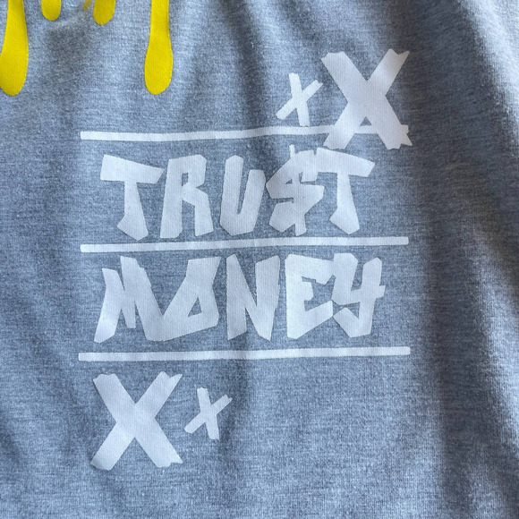 Civilized Shirt Mens Small Gray Embroidered Show No Love Short Sleeve - Picture 4 of 14